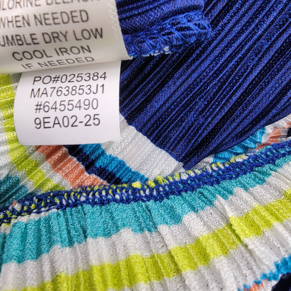 NWT John Paul Richard Striped Plisse Midi Skirt - Size S - Picture 3 of 6